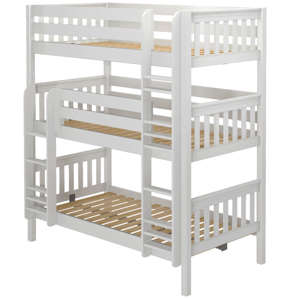 Maxtrix Twin Triple Bunk Bed with Ladder