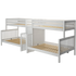 Maxtrix Twin XL over Full XL Quadruple Bunk Bed with Stairs