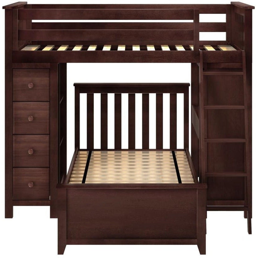 Jackpot Deluxe Loft Bed Storage Study + Twin Bed
