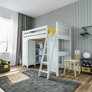 Jackpot Deluxe Loft Bed Storage Study