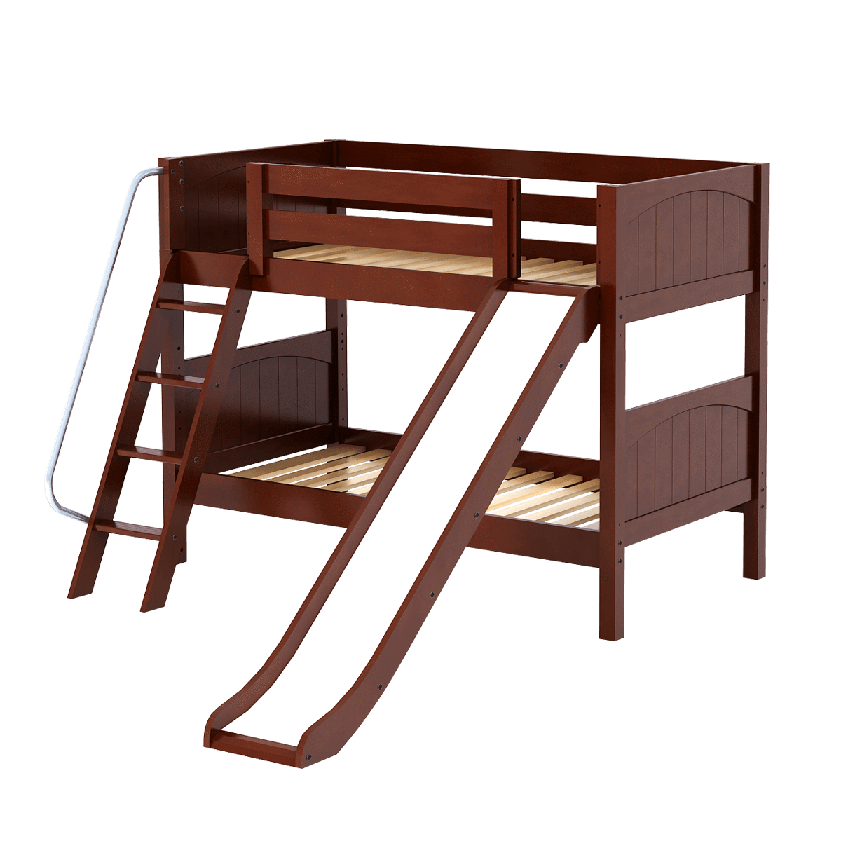 Maxtrix Twin Low Bunk Bed with Slide