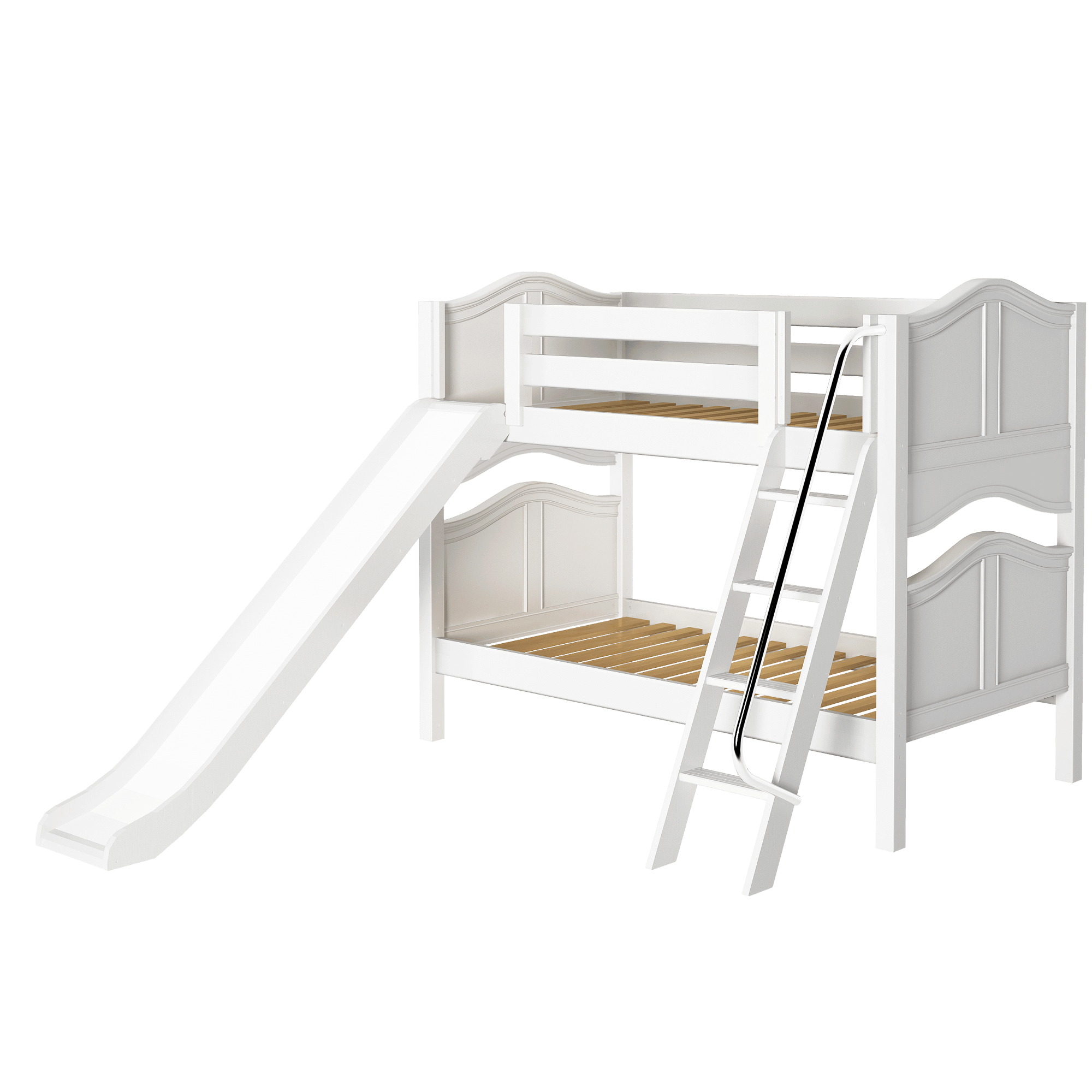 Maxtrix Twin Low Bunk Bed with Slide