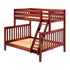 Maxtrix High Twin XL Over Queen Bunk Bed with Ladder