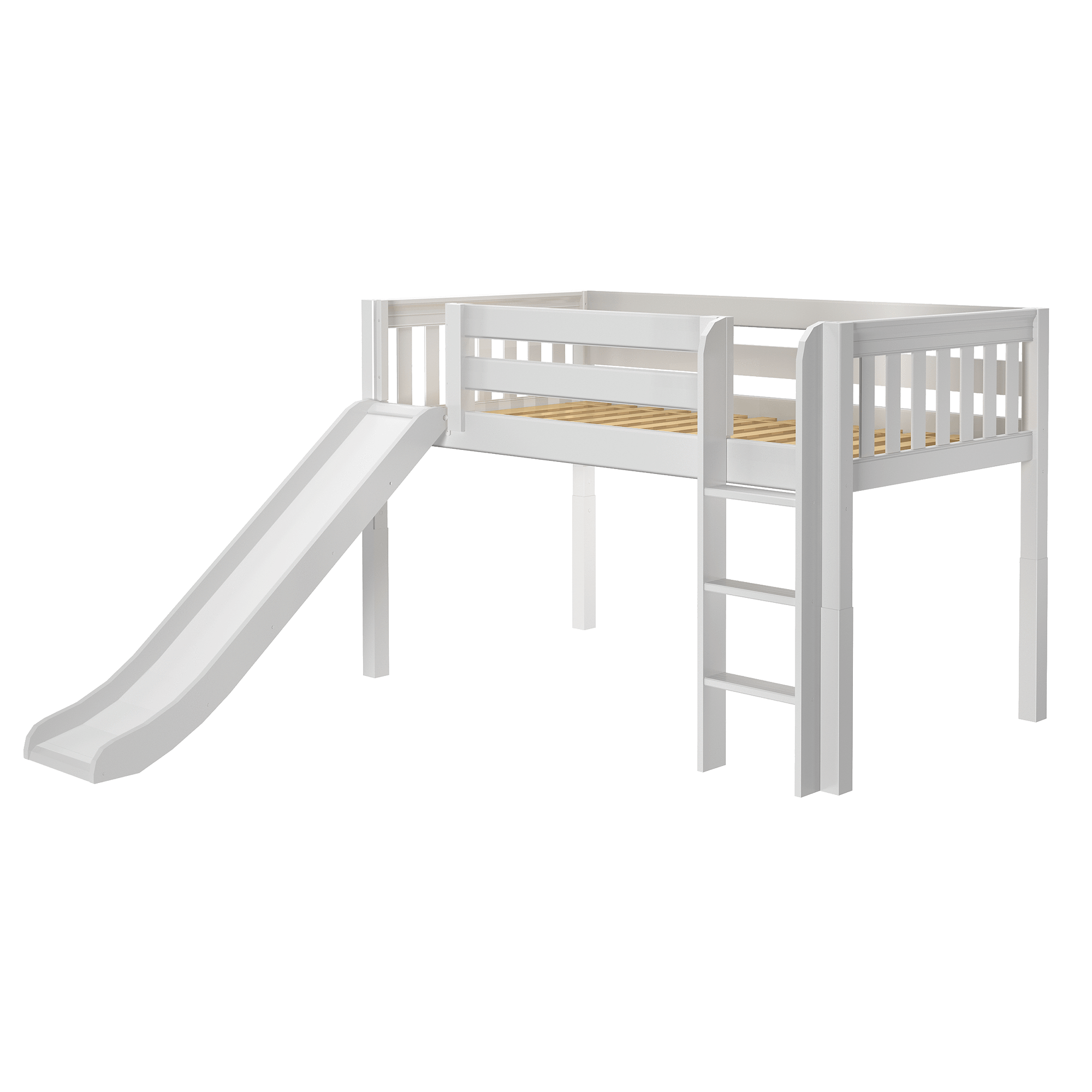 Maxtrix Twin Low Loft Bed with Slide