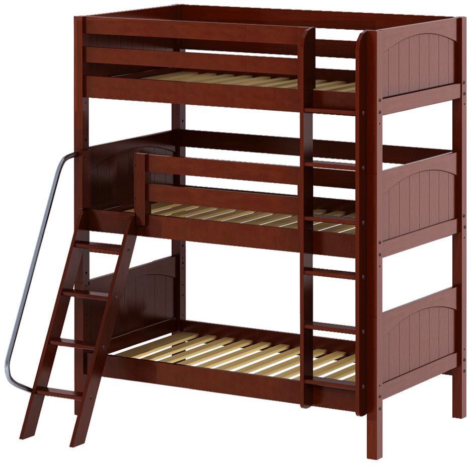 Maxtrix Twin Triple Bunk Bed with Ladder