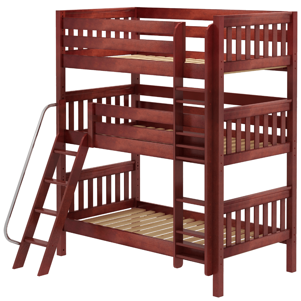 Maxtrix Twin Triple Bunk Bed with Ladder