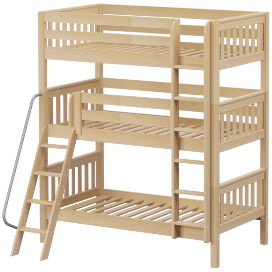 Maxtrix Twin Triple Bunk Bed with Ladder