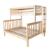 Maxtrix High Twin XL Over Queen Bunk Bed with Ladder