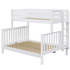 Maxtrix High Twin XL Over Queen Bunk Bed with Ladder