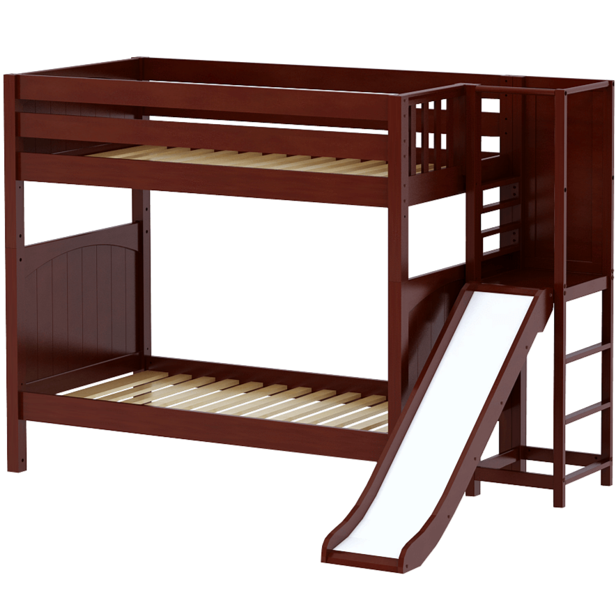 Maxtrix Twin High Bunk Bed with Slide Platform