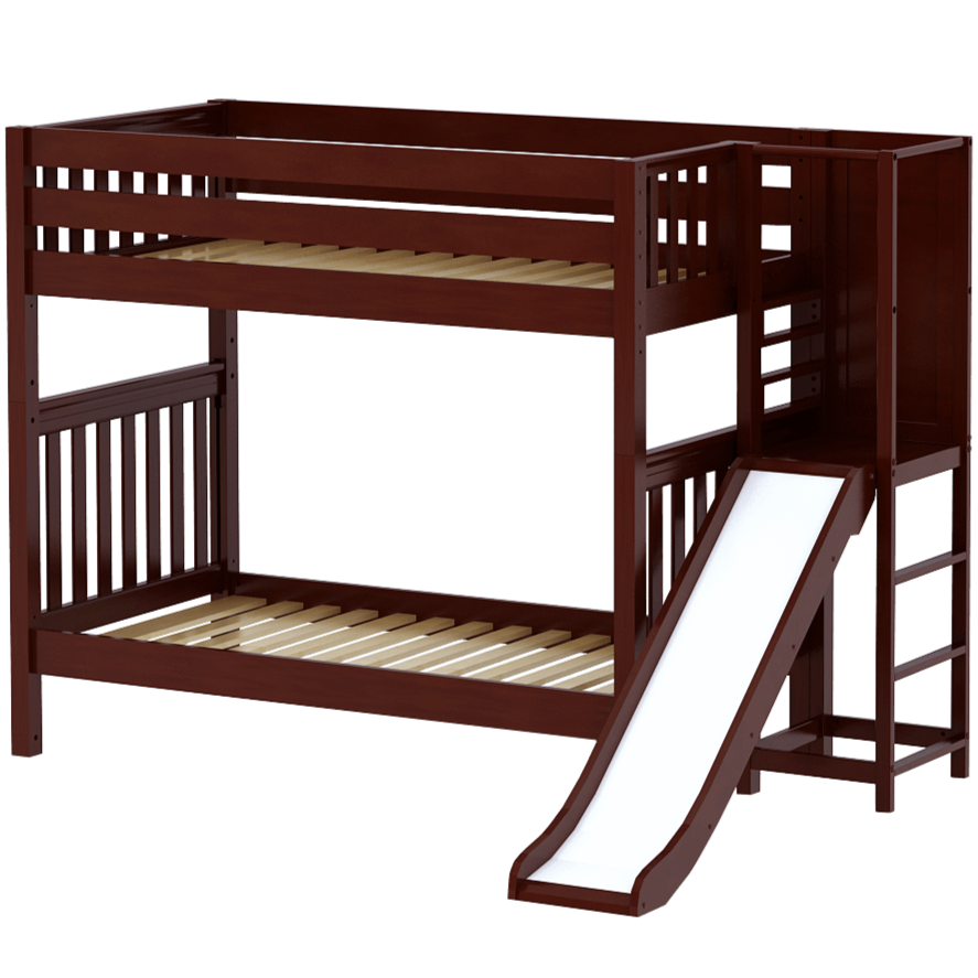 Maxtrix Twin High Bunk Bed with Slide Platform