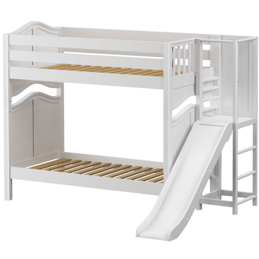 Maxtrix Twin High Bunk Bed with Slide Platform