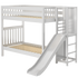 Maxtrix Twin High Bunk Bed with Slide Platform