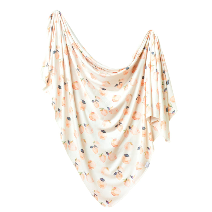 Copper Pearl Knit Swaddle Blanket - Caroline