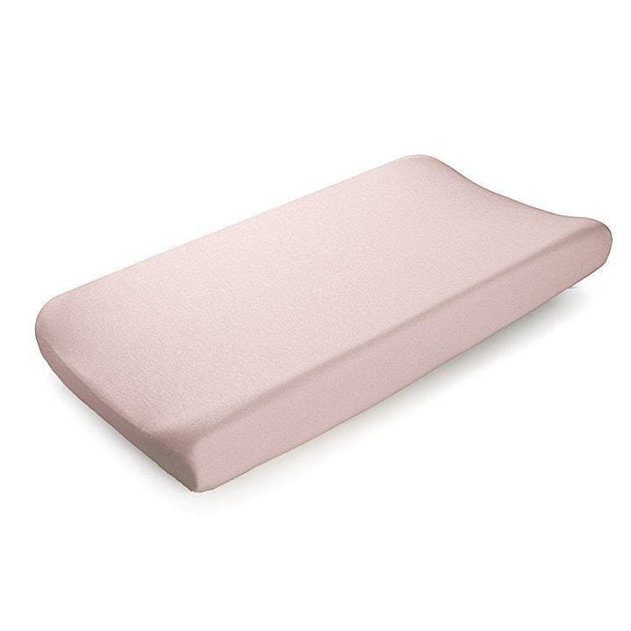 Liz & Roo Petal Pink Linen Blend Contoured Changing Pad Cover