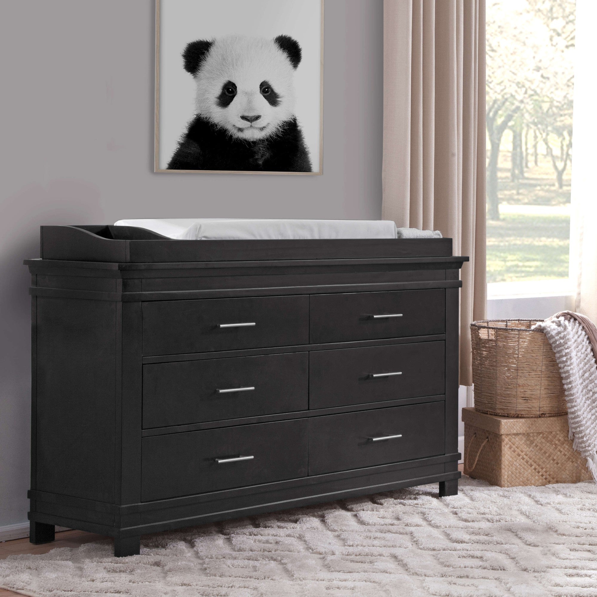 Bella Vita Prato Double Dresser in Black Onyx Bella Vita Prato Double Dresser in Black Onyx