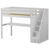 Maxtrix Twin High Loft Bed with Stairs + Desk