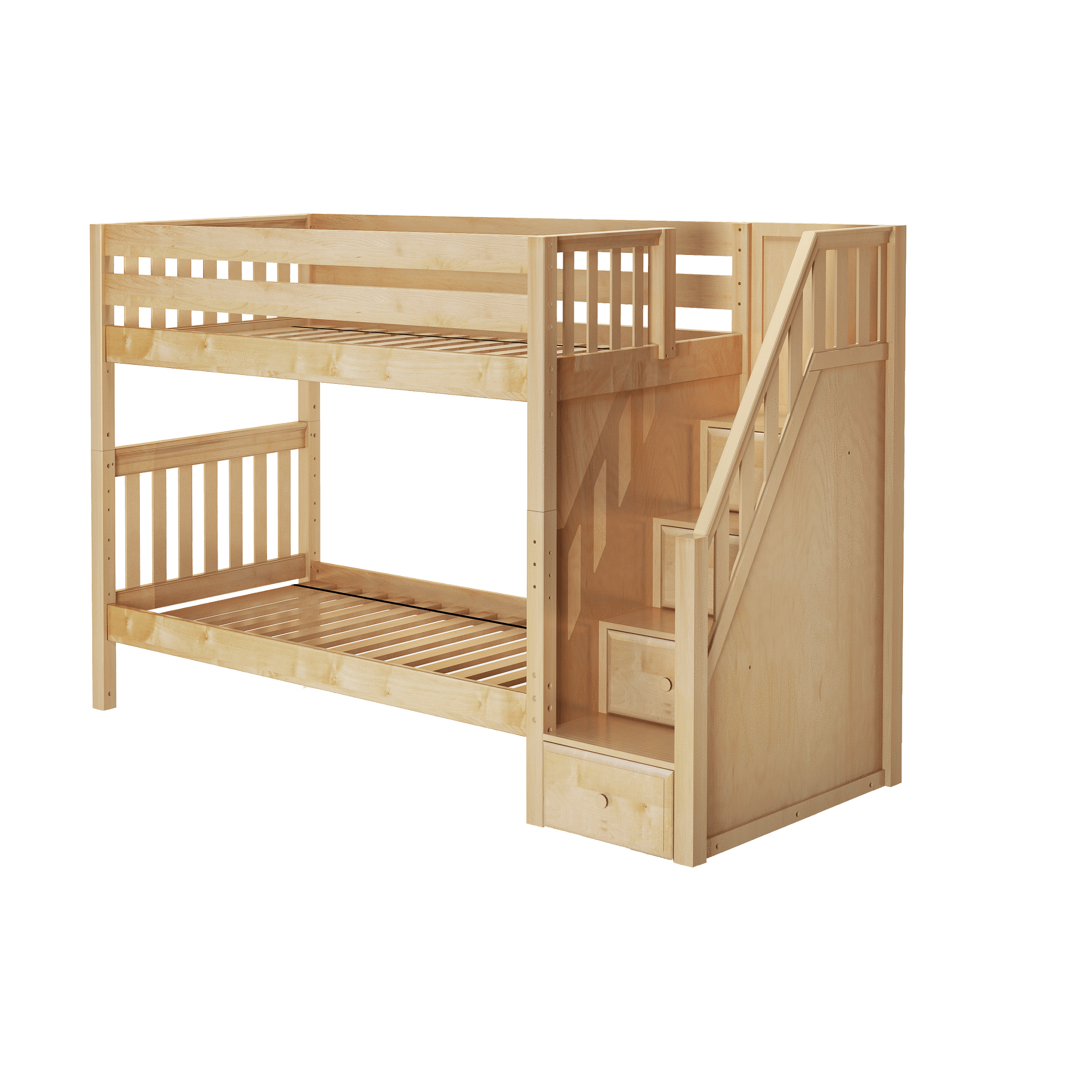 Maxtrix Twin Medium Bunk Bed with Stairs