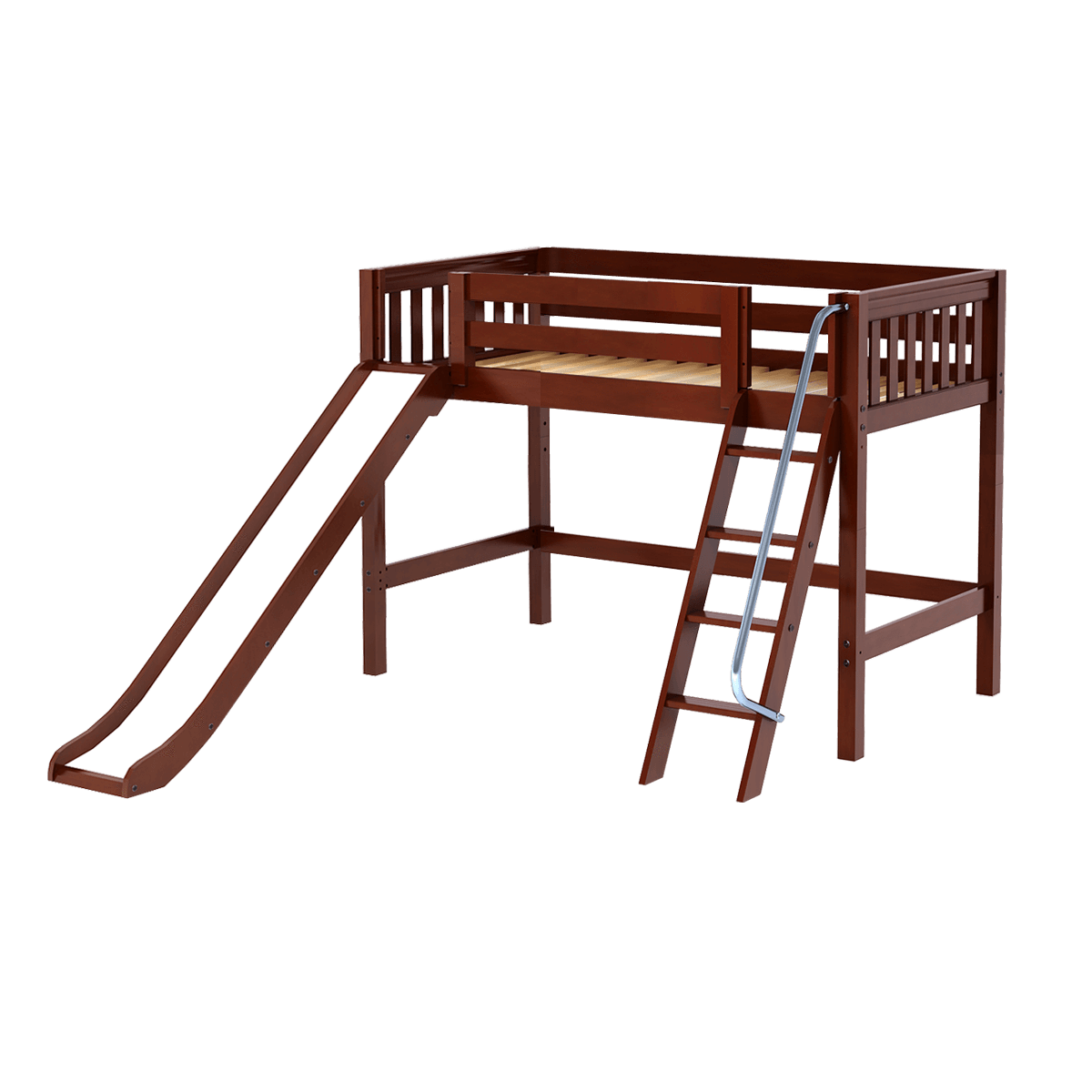 Maxtrix Twin Mid Loft Bed with Slide