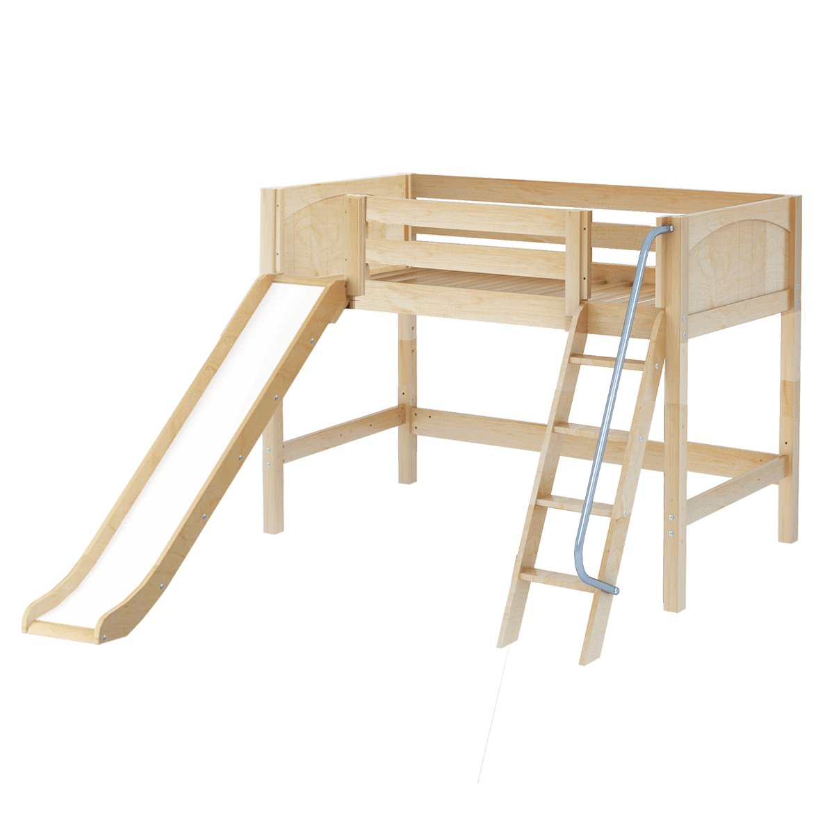 Maxtrix Twin Mid Loft Bed with Slide