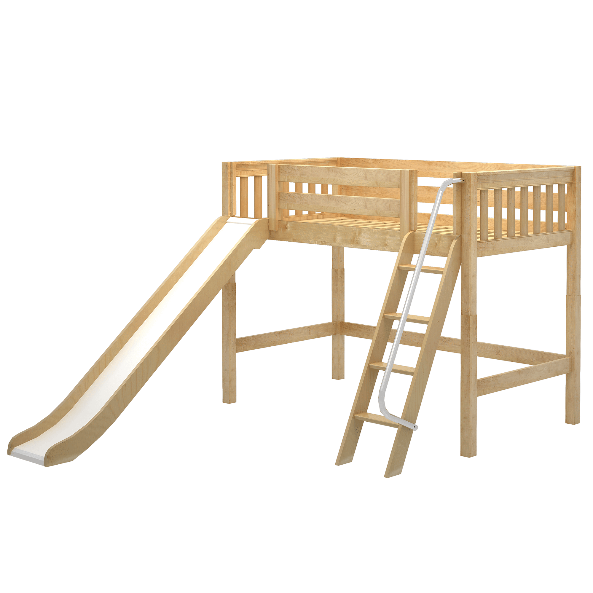 Maxtrix Twin Mid Loft Bed with Slide