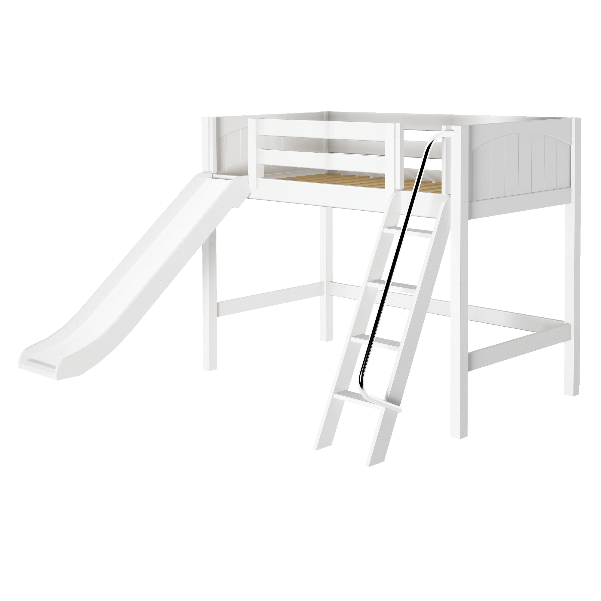 Maxtrix Twin Mid Loft Bed with Slide