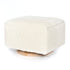Oilo Small Stationary Rectangle Ottoman With Wood Base