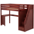 Maxtrix Twin High Loft Bed with Stairs + Corner Desk