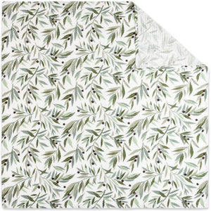 Babyletto Olive Branches Muslin Swaddle in GOTS Certified Organic Cotton