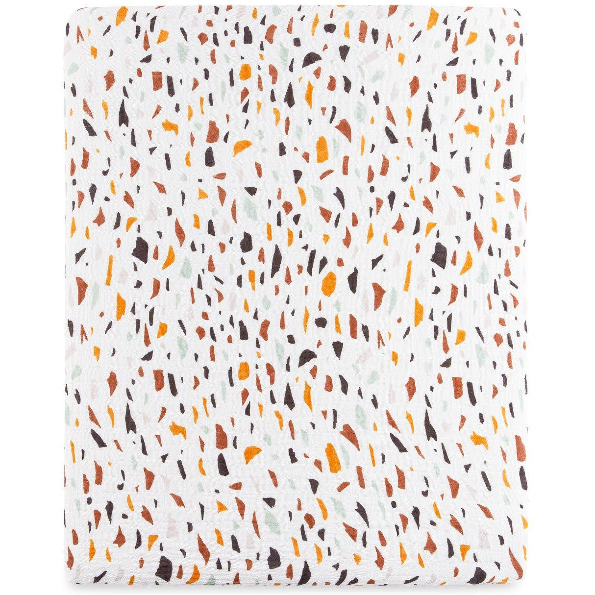 Babyletto Terrazzo Muslin All-Stages Midi Crib Sheet in GOTS Certified Organic Cotton