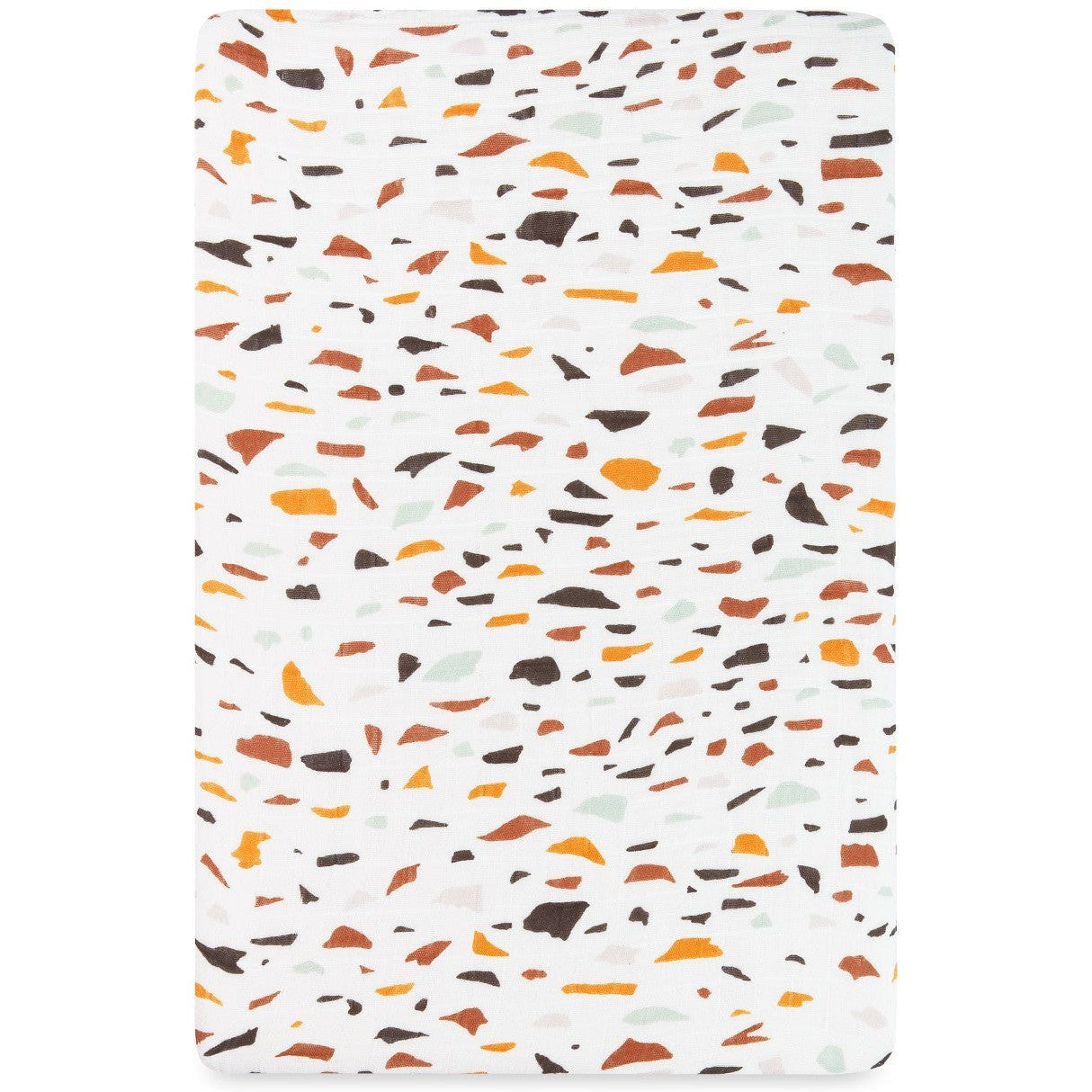 Babyletto Terrazzo Muslin All-Stages Bassinet Sheet in GOTS Certified Organic Cotton