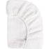 Babyletto Plain White Muslin Crib Sheet in GOTS Certified Organic Cotton