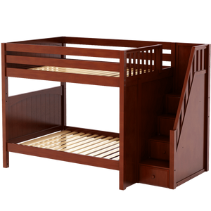 Maxtrix Full High Bunk Bed with Stairs
