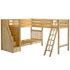 Maxtrix Twin XL High Corner Loft Bunk Bed with Ladder + Stairs - L