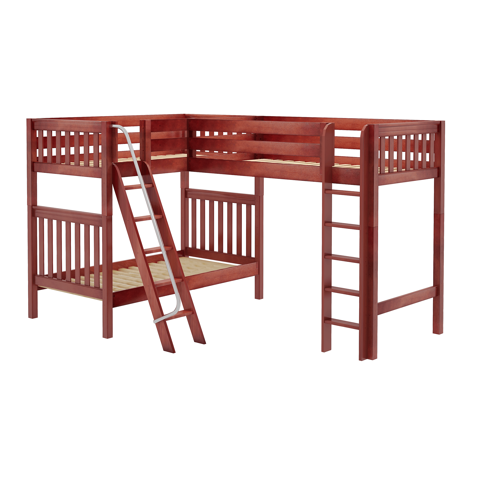 Maxtrix Twin High Corner Loft Bunk Bed