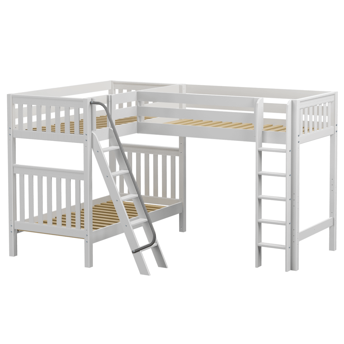 Maxtrix Twin High Corner Loft Bunk Bed