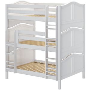 Maxtrix Full Triple Bunk Bed with Straight Ladder