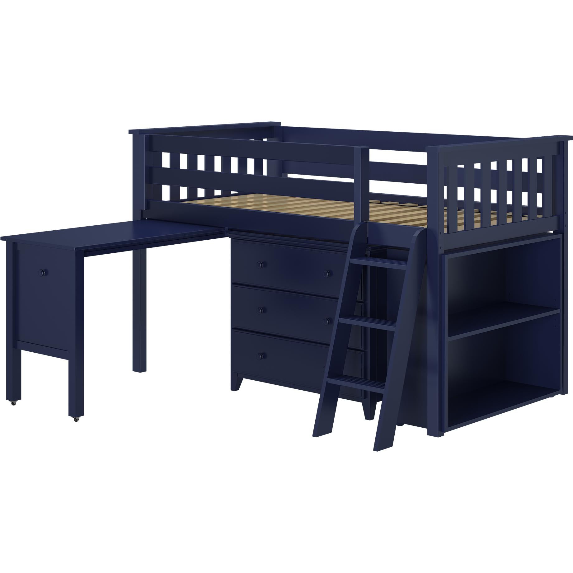 Jackpot Deluxe Twin Storage Loft Bed with Dresser Lakeland Baby and Teen Furniture Jackpot Deluxe Twin Storage Loft Bed with Dresser Lakeland Baby and Teen Furniture