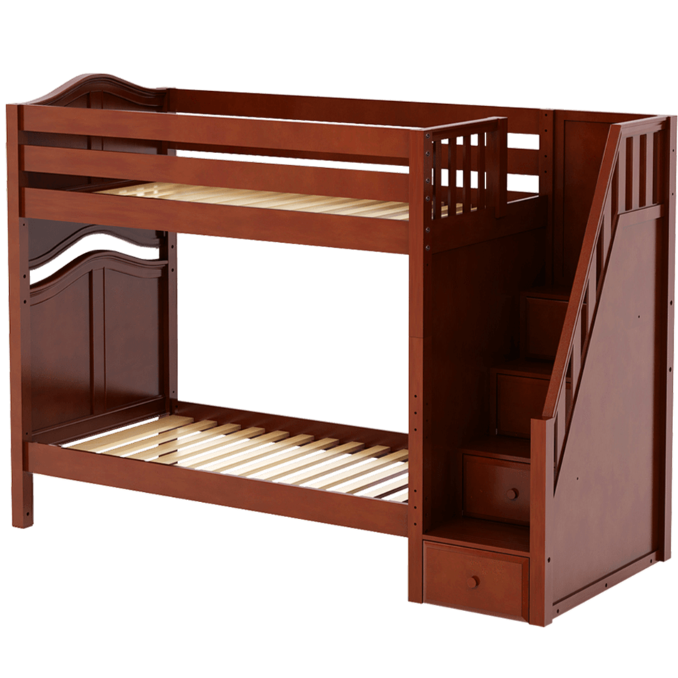 Maxtrix Twin High Bunk Bed with Stairs