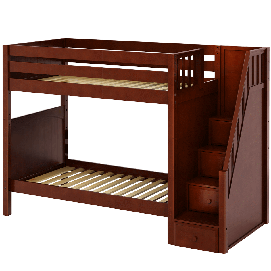 Maxtrix Twin High Bunk Bed with Stairs