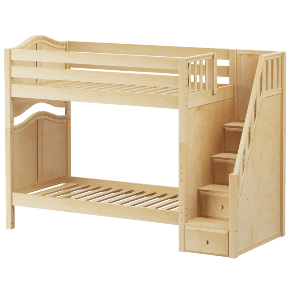 Maxtrix Twin High Bunk Bed with Stairs