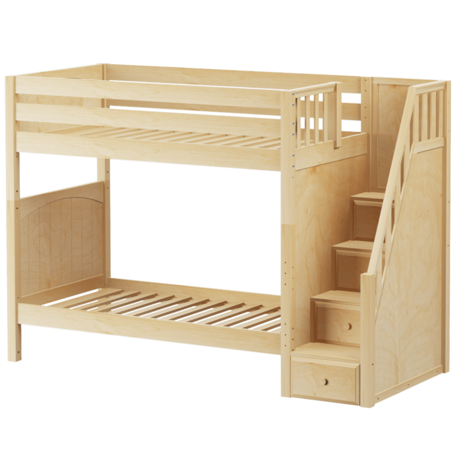 Maxtrix Twin High Bunk Bed with Stairs