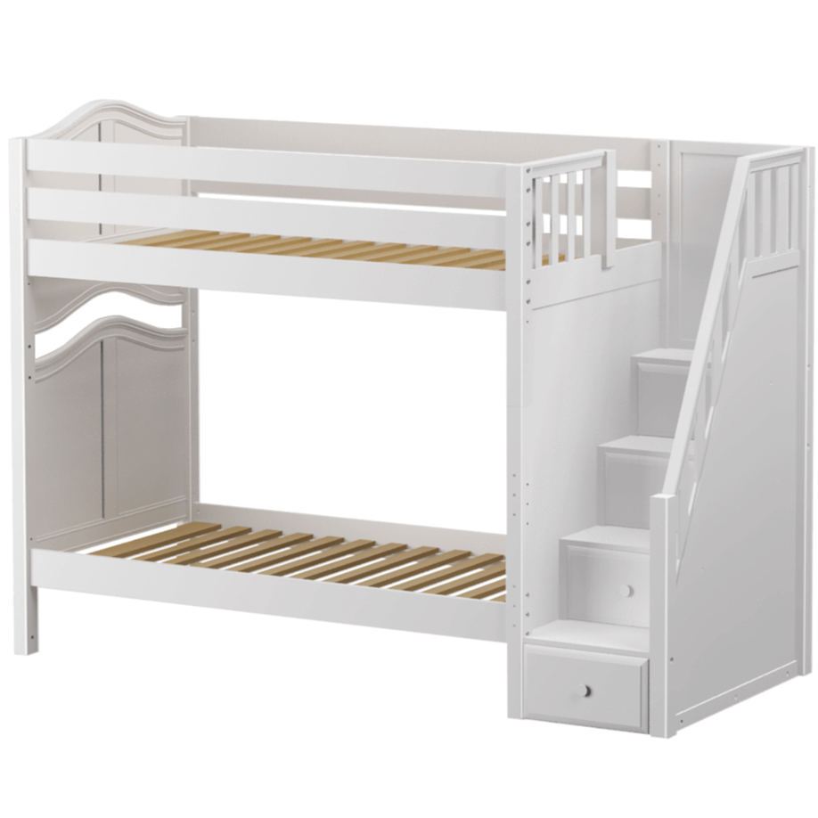 Maxtrix Twin High Bunk Bed with Stairs