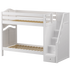 Maxtrix Twin High Bunk Bed with Stairs