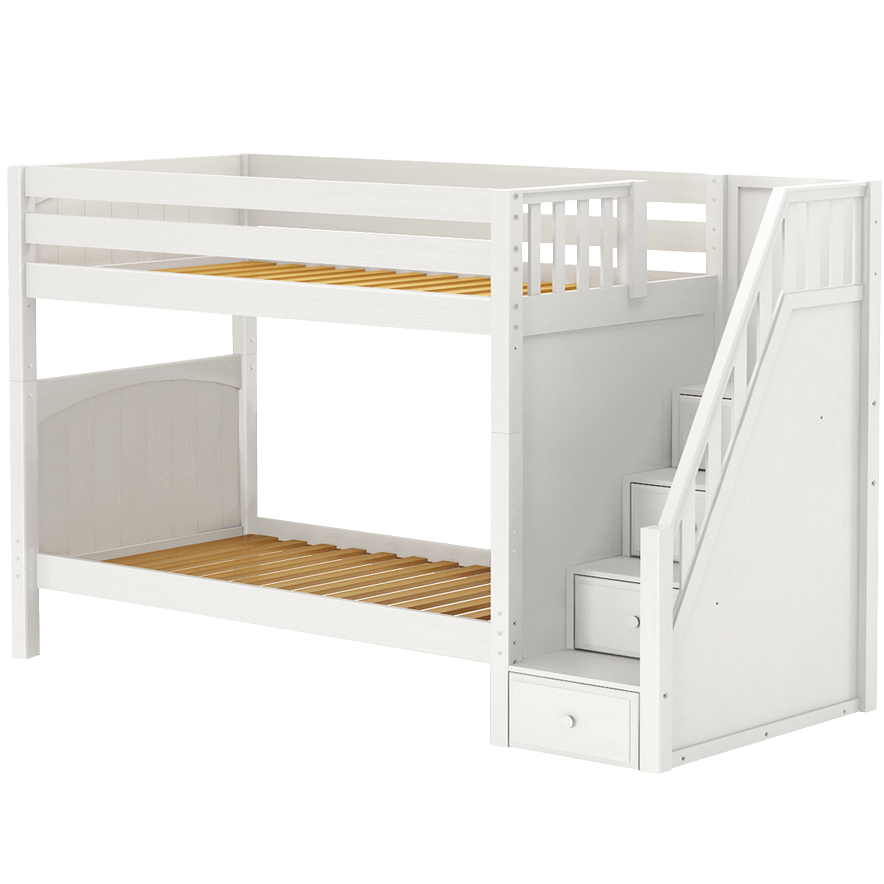 Maxtrix Twin High Bunk Bed with Stairs