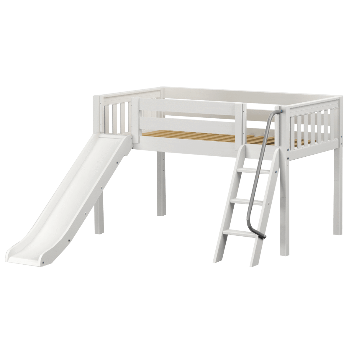 Maxtrix Twin Low Loft Bed with Slide