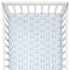 Sugar + Maple Crib Sheet - Elephant Blue