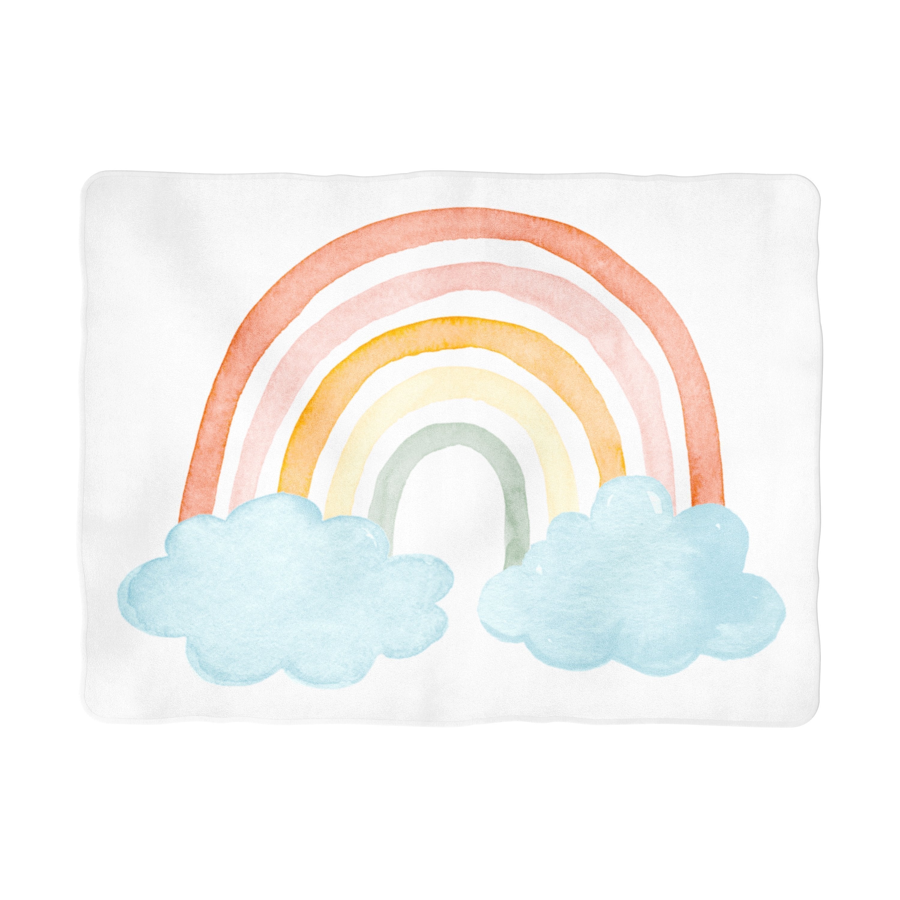 Sugar + Maple Colorful Rainbow Milestone Background Blanket