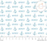 Sugar + Maple Knotted Baby Hat - Anchor Blue