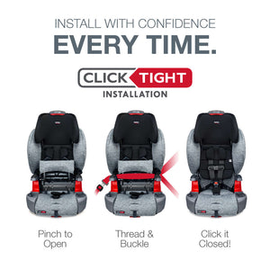 Britax Grow With You Clean Comfort Harness Booster Seat
